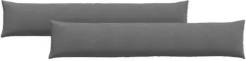 vidaXL Sofakissen 2 St&uuml;ck Stoff dunkelgrau 200x40cm