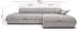 Selsey Armone Ecksofa mit Schlaffunktion, Chenille, Ottomane links, grau