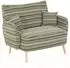 Stilvora Zweisitzer-Sofa Bouclé, olivgrün, mit Seitentaschen (QTEL7KM0L7478)