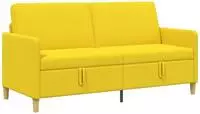vidaXL Sofa mit Stauraum Helles Gelb 172 x 78 x 87 cm Polyester
