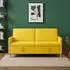 vidaXL Sofa mit Stauraum Polyester hellgelb 172x78x87cm
