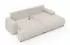 luma-home Ecksofa L-Form mit Schlaffunktion & Bettkasten, Ottomane rechts, beige (21031)