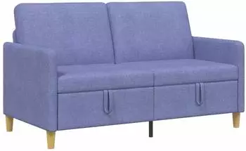 vidaXL Sofa mit Stauraum Polyester jeans blau 152x78x87cm