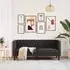 vidaXL Chesterfield-Sofa schwarz 174x74,5x70,5cm Kunstleder