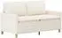 vidaXL Sofa-Set 2-teilig, Stoff, creme (3417078)