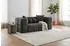 Fun Möbel VEGA 3-Sitzer Sofa, Stoff Egon, dunkelgrau