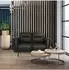 hjh Living VINTALUX 2-Sitzer Loungesofa Kunstleder, retro grau (736523)