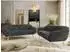 MKS Pirs 3+3 Sofagarnitur Cord, grau, Holzbeine (800001750499)