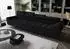 Fun Möbel BASTIEN Big Sofa 4-Sitzer, Stoff Moly, schwarz
