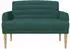 vidaXL Zweisitzer-Sofa mit Knopfheftung, Stoff, dunkelgrün (42041780)