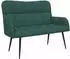 vidaXL 2-Sitzer Sofa dunkelgrün, 115x61x87cm, Stoff