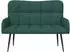 vidaXL 2-Sitzer Sofa dunkelgrün, 115x61x87cm, Stoff