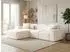 GRAINGOLD Leni Ecksofa L-Form links, Textil, creme (800001471088)