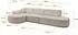 ALTDECOR MARI-L2-v2 Ecksofa L-Form Velours, ecru, 328x171x83cm (800001703985)
