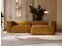 GRAINGOLD Landi Ecksofa L-Form Cord braun, Ottomane rechts (800000685885)