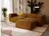 GRAINGOLD Landi Ecksofa L-Form Cord braun, Ottomane rechts (800000685885)