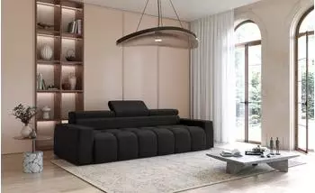 Fun M&ouml;bel DARCY Bigsofa in Stoff Salvador, schwarz