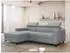 Mirjan24 Ecksofa Milano L-Form, Ottomane links, dunkelgrau, Textil, 236x172cm (800001547392)