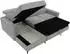 Mirjan24 Ecksofa Milano L-Form, Ottomane links, dunkelgrau, Textil, 236x172cm (800001547392)