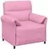 vidaXL Sofa-Set 2-teilig, rosa Stoff (3424855)
