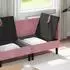 vidaXL Wohnzimmer-Set mit Kissen und Stauraum, 3-tlg., rosa Samt (3413743)