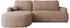 Mirjan24 Ecksofa mit Schlaffunktion und Bettkasten, L-Form, rosa, 250x174cm