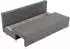 Mirjan24 Dover Schlafsofa mit Bettkasten und Polsterhocker, anthrazit (800001793043)