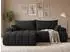 GRAINGOLD Caleo Ecksofa L-Form links, Schlaffunktion, Bettkasten, schwarz (800001411339)