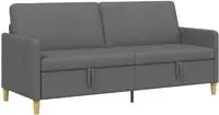 vidaXL Sofa mit Stauraum Dunkelgrau 192 x 78 x 87 cm Polyester