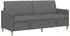 vidaXL Sofa mit Stauraum, dunkelgrau, Polyester, 192x78x87cm
