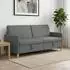 vidaXL Sofa mit Stauraum, dunkelgrau, Polyester, 192x78x87cm