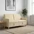vidaXL Sofa mit Stauraum, Polyester, creme, 152x78x87cm