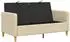 vidaXL Sofa mit Stauraum, Polyester, creme, 152x78x87cm