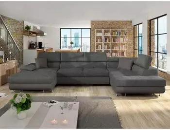 Mirjan24 Cotere Bis Wohnlandschaft U-Form mit Schlaffunktion und Bettkasten (800000518443)