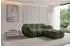 ALTDECOR Miko-L1 Ecksofa L-Form Bouclé smaragdgrün 214x205cm (800001833541)