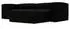GRAINGOLD Landi Ecksofa L-Form Cord schwarz, Ottomane rechts (800000685882)