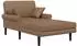 vidaXL Chaiselongue Kunstleder, cappuccino