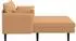 vidaXL Chaiselongue (Übergröße), Bouclé, beige