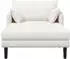 vidaXL Große Chaiselongue, Creme, Bouclé