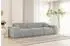 Fun Möbel Celes Premium Sofaset 3-2-1, Stoff Sven, hellgrau