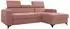 Mirjan24 Milano Ecksofa L-Form rosa, Textil, 236x172cm (800001165417)