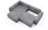 Fun Möbel NATALIA XL Ecksofa mit Schlaffunktion, Stoff Tilia, grau (800001424749)