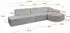 ALTDECOR ARRIO-L2 Ecksofa L-Form, grau, 328x171cm (800001940878)