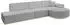 ALTDECOR ARRIO-L2 Ecksofa L-Form, grau, 328x171cm (800001940878)