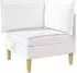 vidaXL Modulares Sofa-Set mit Stauraum, 3-tlg., weiß, Stoff
