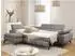 S-Style Möbel Bonnie Ecksofa mit Schlaffunktion, Bettkasten, Chenille, hellgrau, L-Form