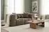 Fun Möbel VEGA 2-Sitzer Sofa, Stoff Egon, braun