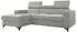 Mirjan24 Ecksofa Milano L-Form, hellgrau, Textil, 236x172cm (800001165621)