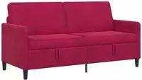 vidaXL Sofa mit Stauraum Weinrot 172 x 78 x 87 cm Polyester