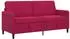 vidaXL Sofa mit Stauraum, weinrot, Polyester, 172x78x87cm